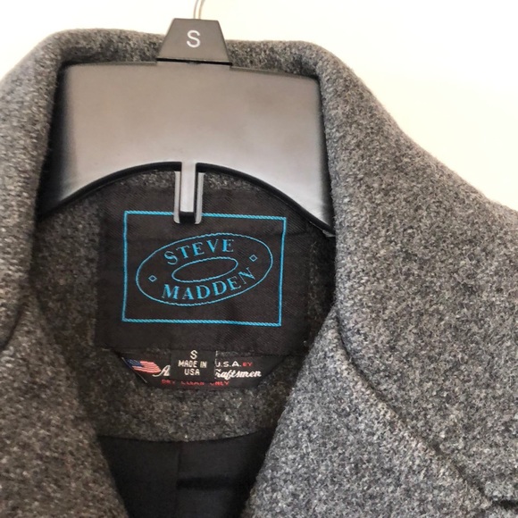 Steve Madden Grey Wool Pea Coat - Picture 4 of 7